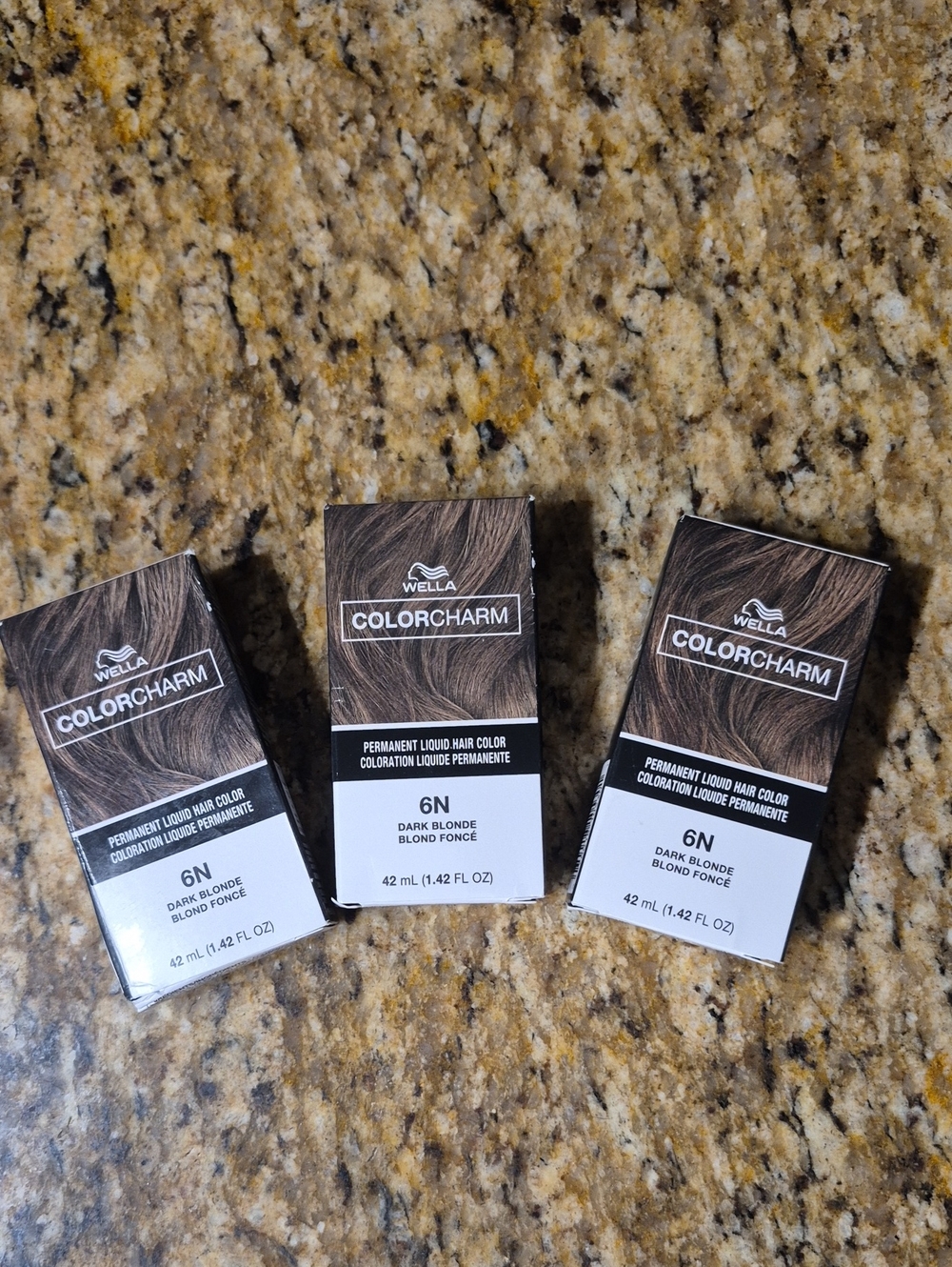 Wella ColorCharm 6N Permanent Dark Blonde Hair Color 3 Boxes
